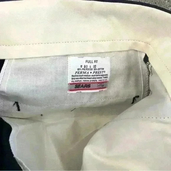 Sears Full Fit Twill Work Pants Gray Men 40X32 Extra room seat, thighs, and legs - Picture 9 of 12